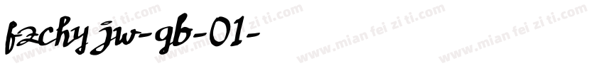 fzchy jw-gb-01字体转换